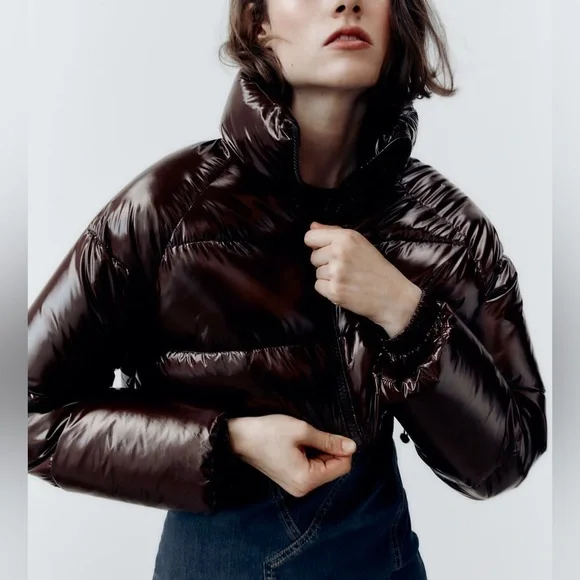 ジャケット・アウター ZARA SHINY PUFFER JACKET 03411411529-a4.jpg